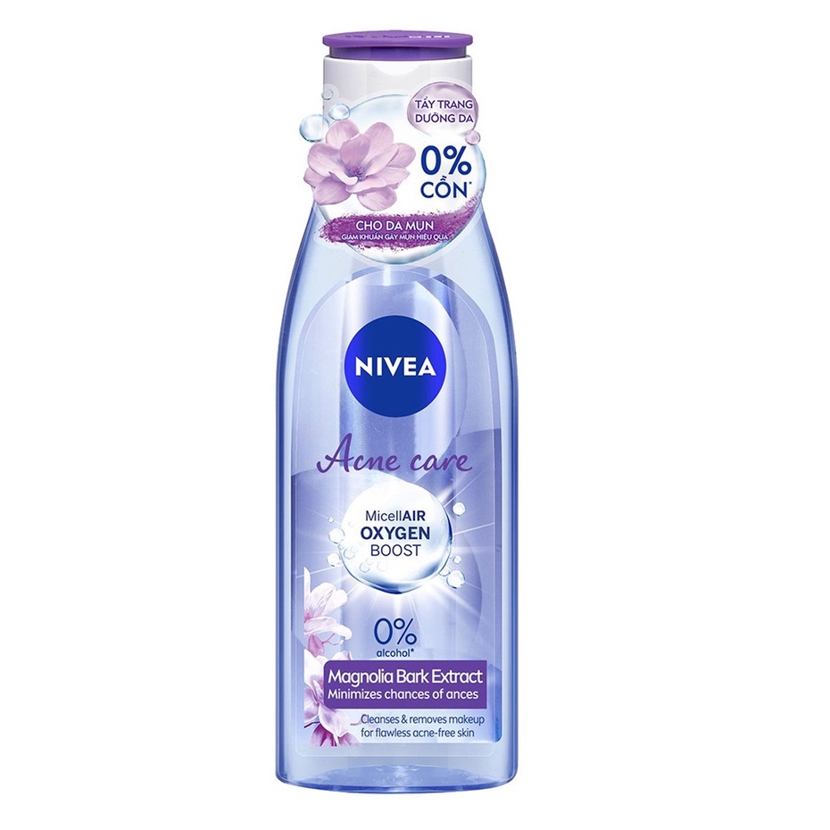 Nước tẩy trang không cồn dành cho da mụn Nivea 200ml