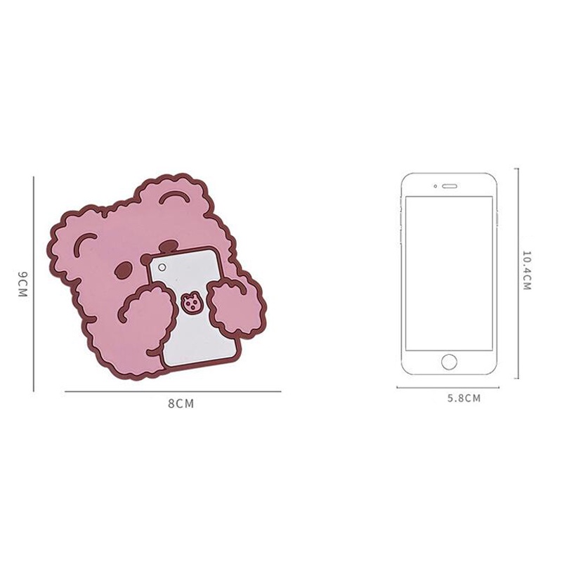Đế lót ly bằng silicon phong cách hoạt hình đáng yêu chống trượt tùy chọn