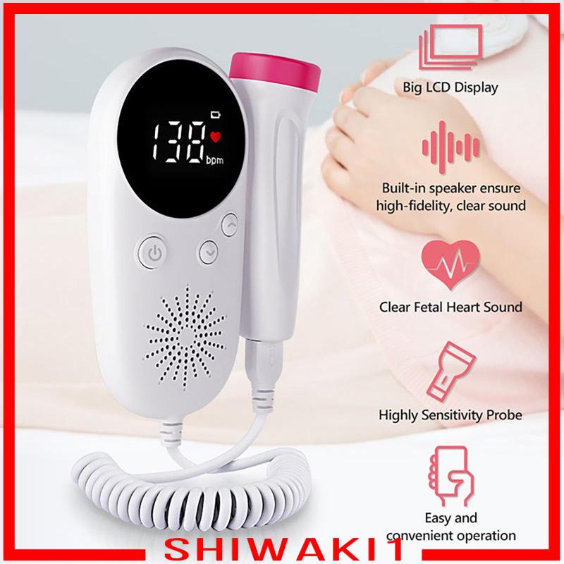 Máy đo nhịp tim thai nhi đầu dò 2.5MHz với màn hình LCD cho mẹ bầu