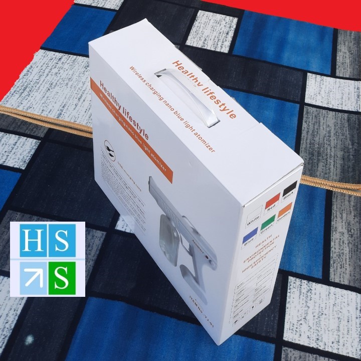 MÁY PHUN SƯƠNG SÁT KHUẨN Atomizer (Model YJ-01) súng khử khuẩn cầm tay diệt khuẩn với ánh sáng 8 tia UV dùng PIN sạc