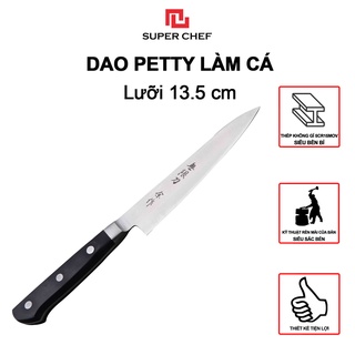 Dao Gọt Hoa Quả Tiêu Chuẩn Nhật Chính Hãng Super Chef Lưỡi 13.5cm Sắc Bén DAOF