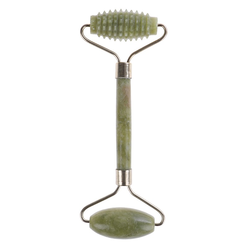 Cây Lăn Mát Xa Mặt / Cổ / Cơ Thể Bằng Đá Ngọc Bích Tự Nhiên