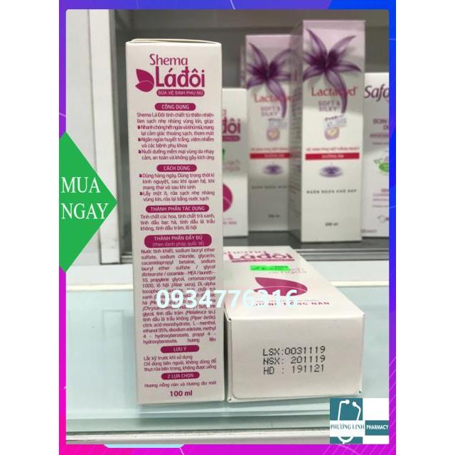 Dung dịch vệ sinh phụ nữ Shema lá đôi 200ml