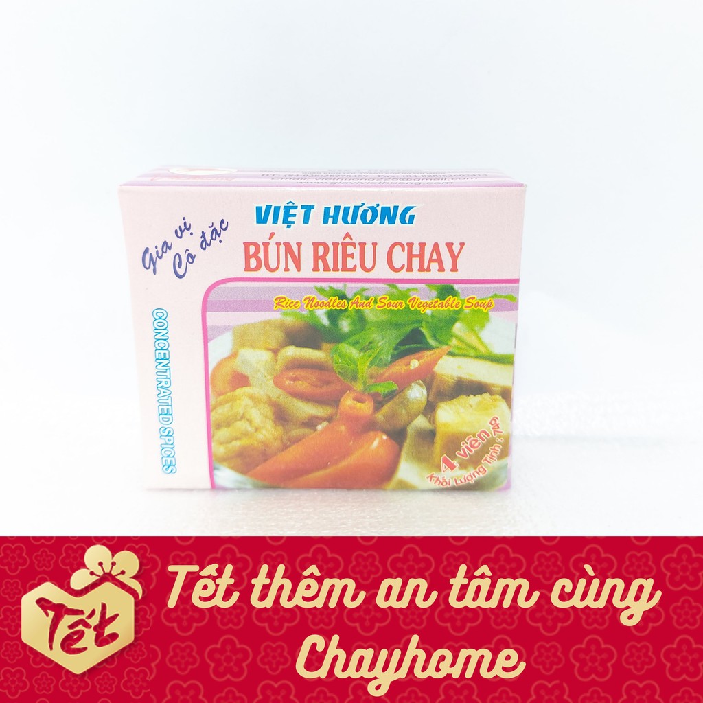 Gia Vị Cô Đặc Bún Riêu Chay 74g Việt Hương - Siêu Đậm Đà - Chayhome - Thực Phẩm Chay