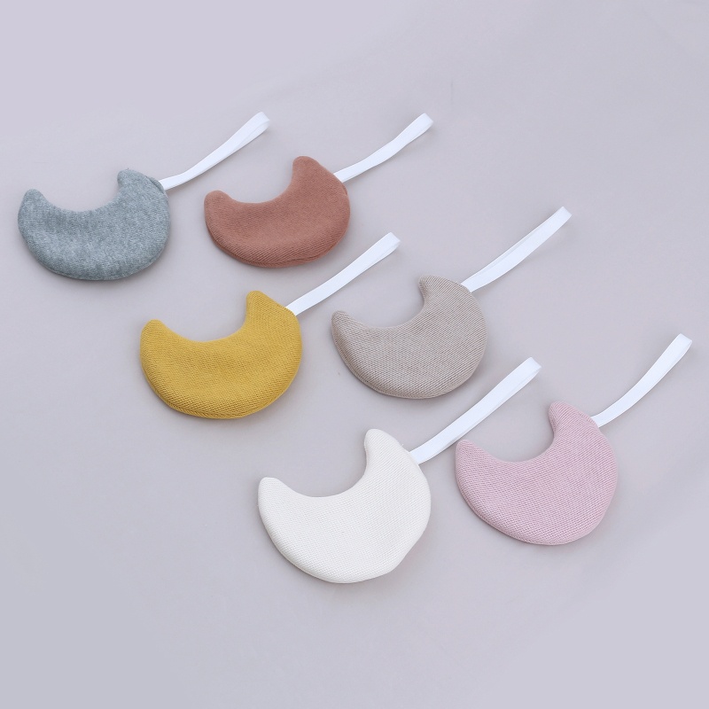Dây Đeo Núm Vú Giả Hình Mặt Trăng Chất Liệu Cotton Cho Bé