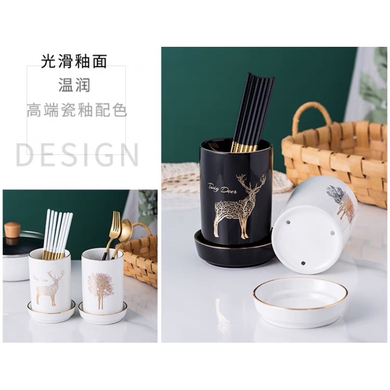 Ống đựng đũa , thìa , dĩa gốm sứ cao cấp