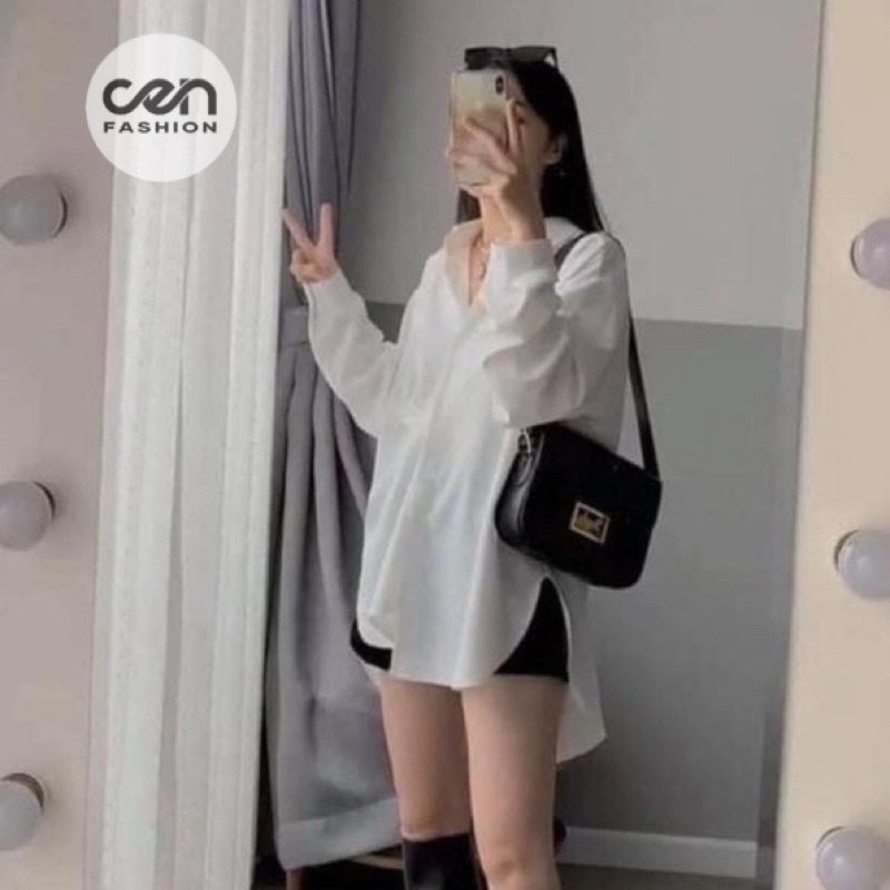 Áo sơ mi xẻ vạt đuôi tôm
