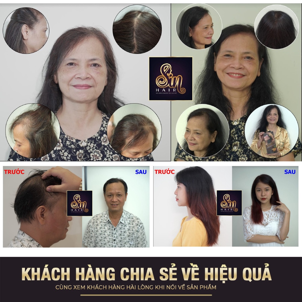 Sin Hair - Dầu Gội Nhuộm Tóc Phủ Bạc Chính Hãng Nhật Bản