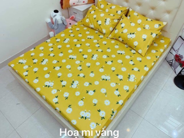 Set ga chun và 2 vỏ gối cotton poly. Đủ size, đc chọn mẫu