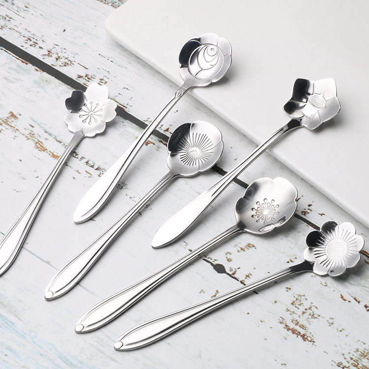 Creative Korean Japanese Japanese Style Stainless Steel Coffee Spoon