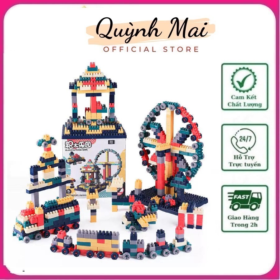 Bộ Đồ chơi xếp hình 520 chi tiết phát triển trí tuệ cho bé