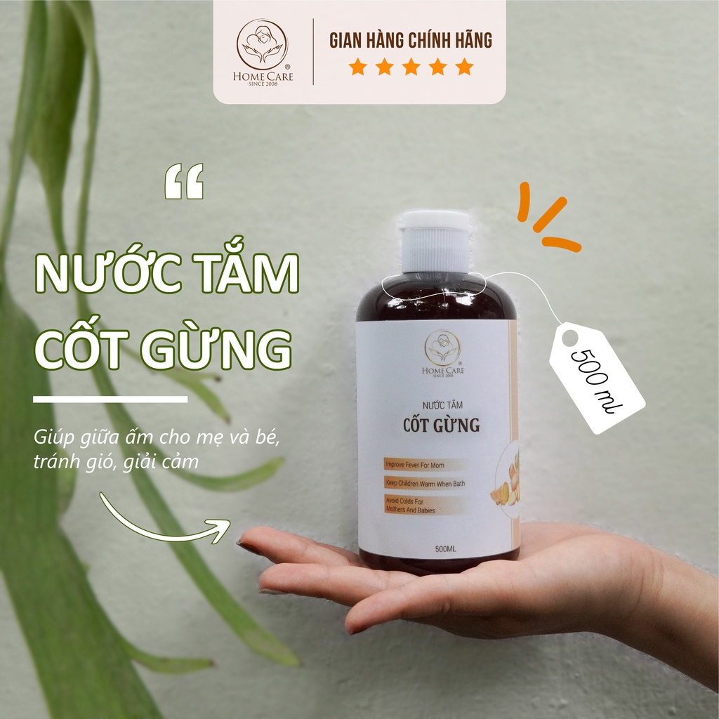 Cốt gừng giữ ấm mẹ và bé Home Care - chai 500ml