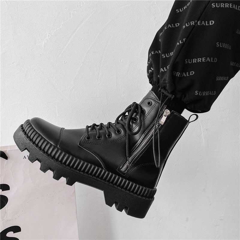 Order Boots nam có khoá kéo phong cách Ulzzang mới nhất thu đông | BigBuy360 - bigbuy360.vn