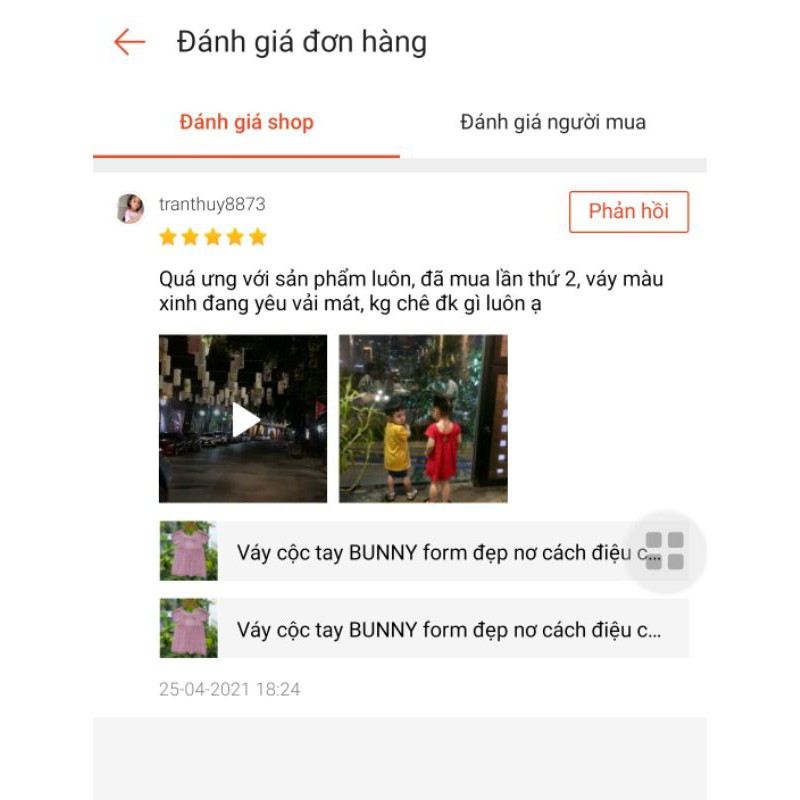 Bunnybaby - Váy cộc tay BUNNY form đẹp nơ cách điệu cho bé 8-15kg