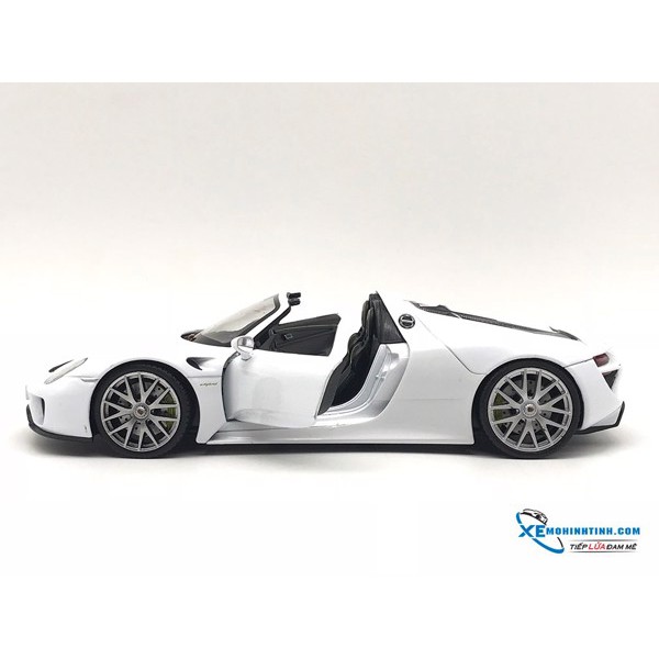 Xe Mô Hình Porsche 918 1:24 Welly ( Trắng )