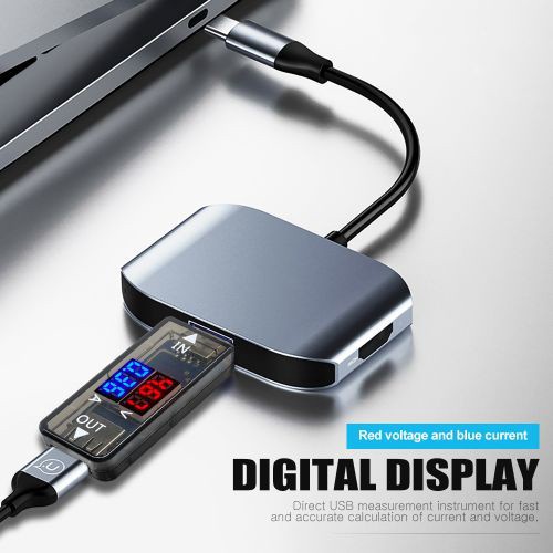 DIYMORE Thiết bị kiểm tra điện áp dòng điện sạc điện thoại cổng usb dc 5v màn hình hiển thị led