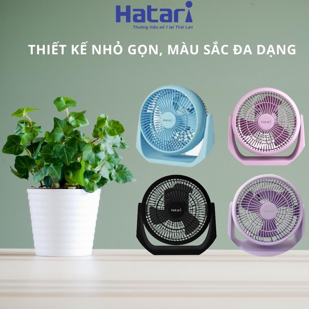 Quạt Bàn Tròn Hatari HT-PS20M1 nhiều màu - Hàng Chính Hãng