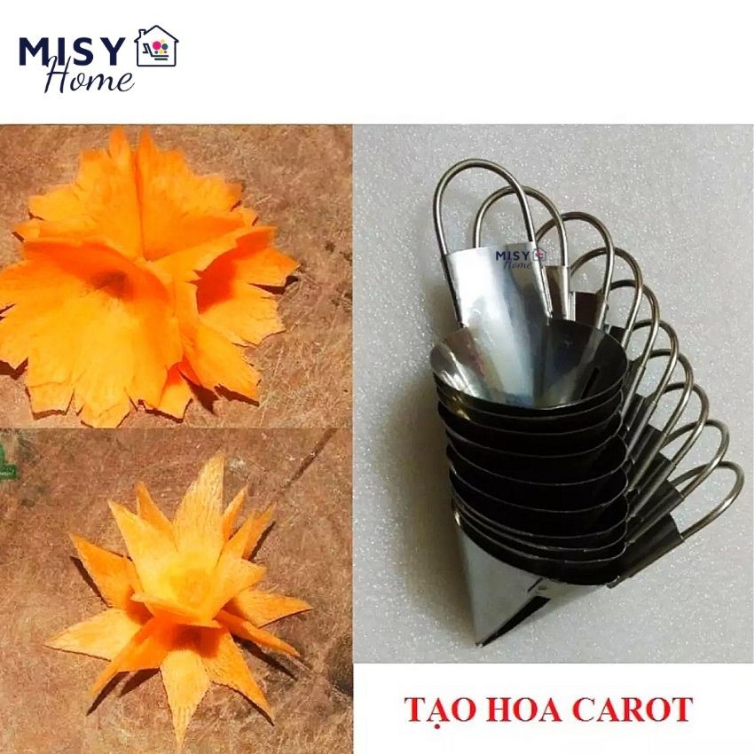 Bộ dao tỉa hoa quả chuyên nghiệp MISY HOME 3 7 8 12 chi tiết  tỉa  khắc rau củ dưa hấu múc trái cây mũi nhọn cực sắc bén