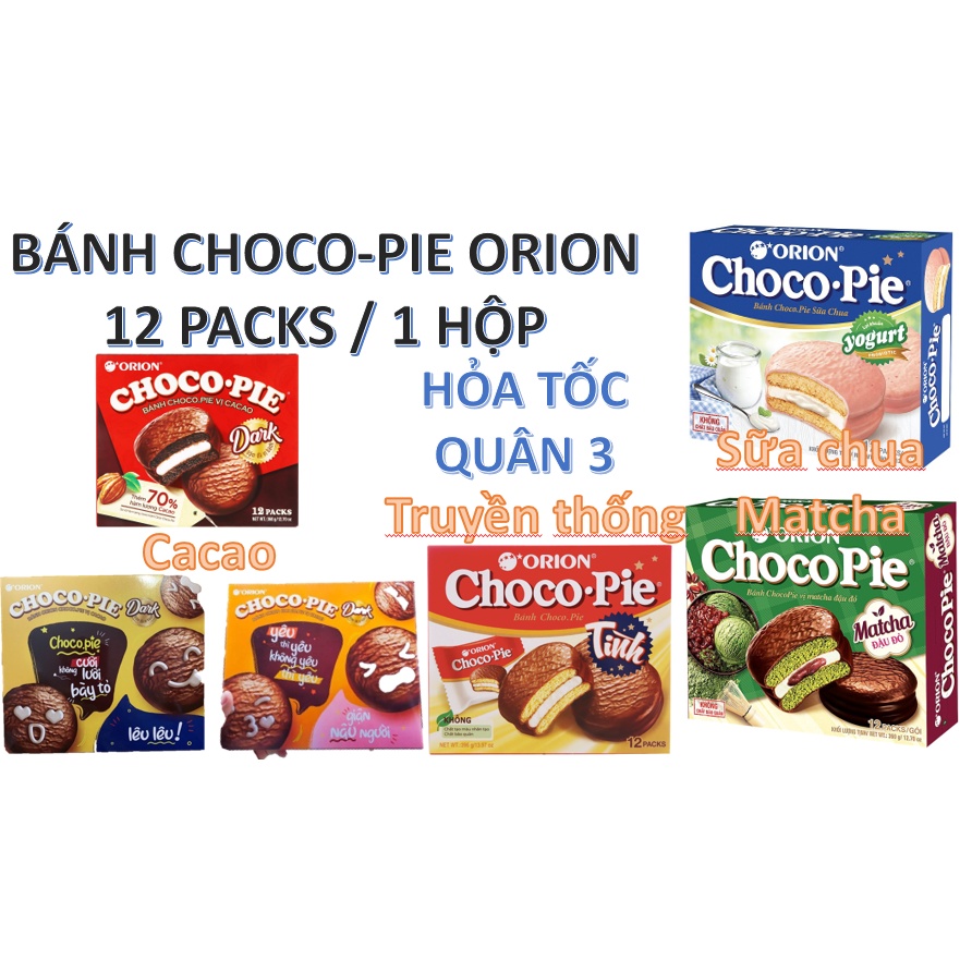 [Q.3] QUẬN 3 [HỎA TỐC] [RẺ NHẤT SHOPEE] GIA ĐÌNH BÁNH CHOCO PIE CHOCOPIE CHOCO-PIE MỘT HỘP BÁNH (12 CÁI) CÁC LOẠI