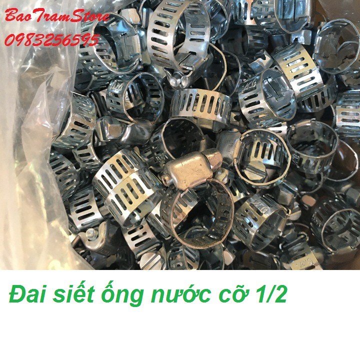 Set 10 cái đai siết cổ dê bằng ốc cỡ 1.2