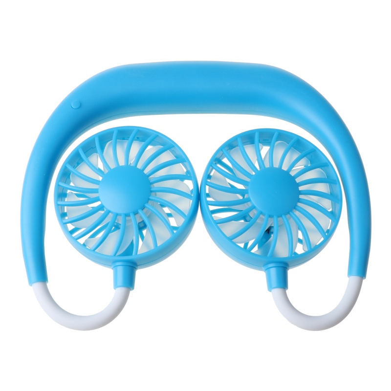 Quạt USB Mini Đeo Cổ Rảnh Tay Có Thể Sạc Lại Tiện Dụng