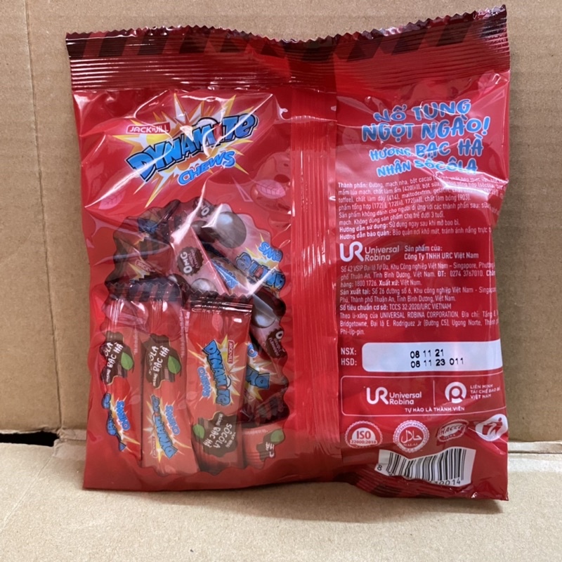 [125 g] Túi Kẹo Dynamite Chews Chocolate Hương Bạc Hà