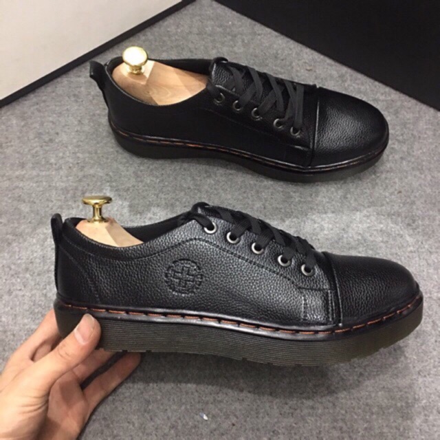 Giày đốc da sần, khâu viền, đế kếp