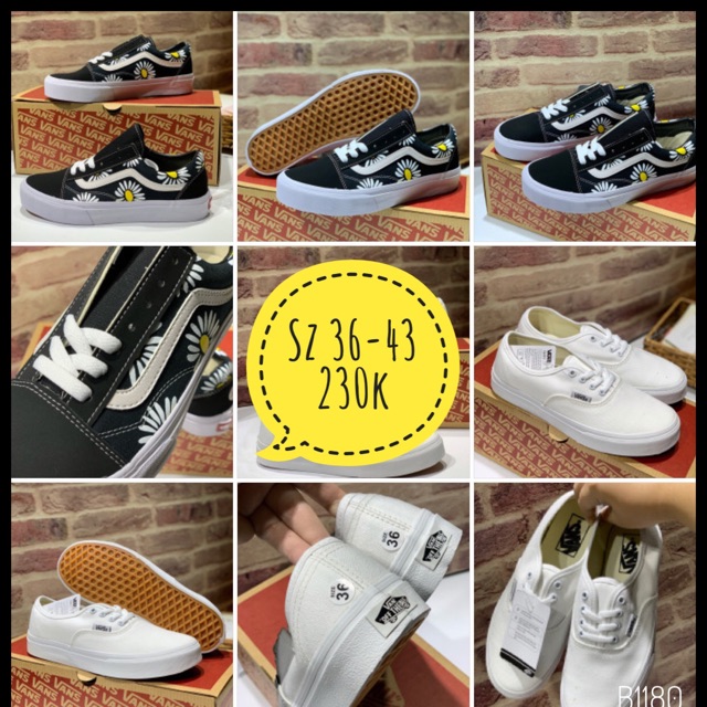 sale SALE ✔️GIÀY SNEAKER NAM NỮ HÀNG TỐT- GIÀY HOA CÚC, GIÀY VAN CLASSIC ⚡ CHẤT sịn : new L ' #