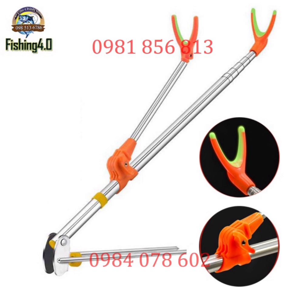 xả hàng sale Chống cần câu tay - Giá đỡ cần câu đài - Inox siêu bền - AA39 - uy tín - nhanh tay
