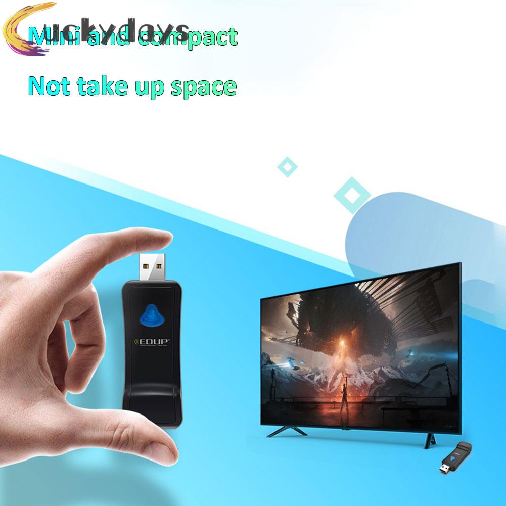 LUCKYDAYS EDUP USB WiFi Wireless Adapter 300Mbps 2.4Ghz TV Network Card LAN Receiver | BigBuy360 - bigbuy360.vn