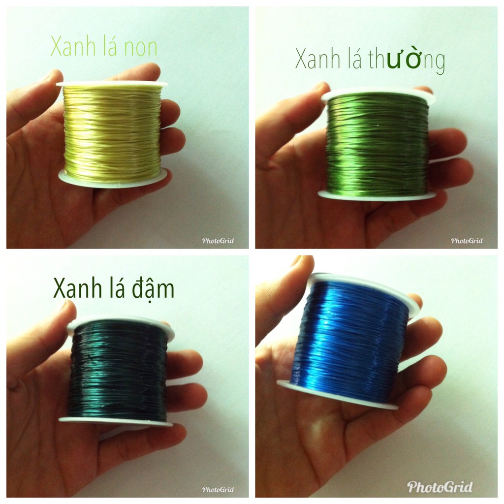 1 cuộn chun cước LỤA chỉ thun co giãn xỏ hạt đá hạt gỗ | BigBuy360 - bigbuy360.vn