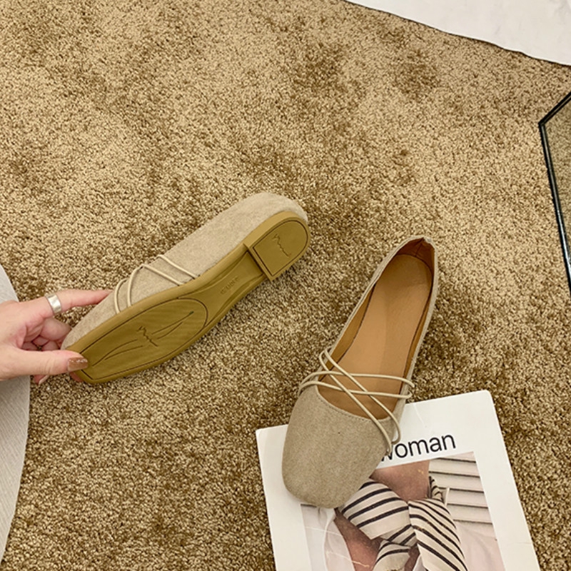 [ Mã 66CBSALE giảm 30K đơn 200K] Giày Búp Bê Đế Bằng Xinh Xắn Dành Cho Nữ | BigBuy360 - bigbuy360.vn