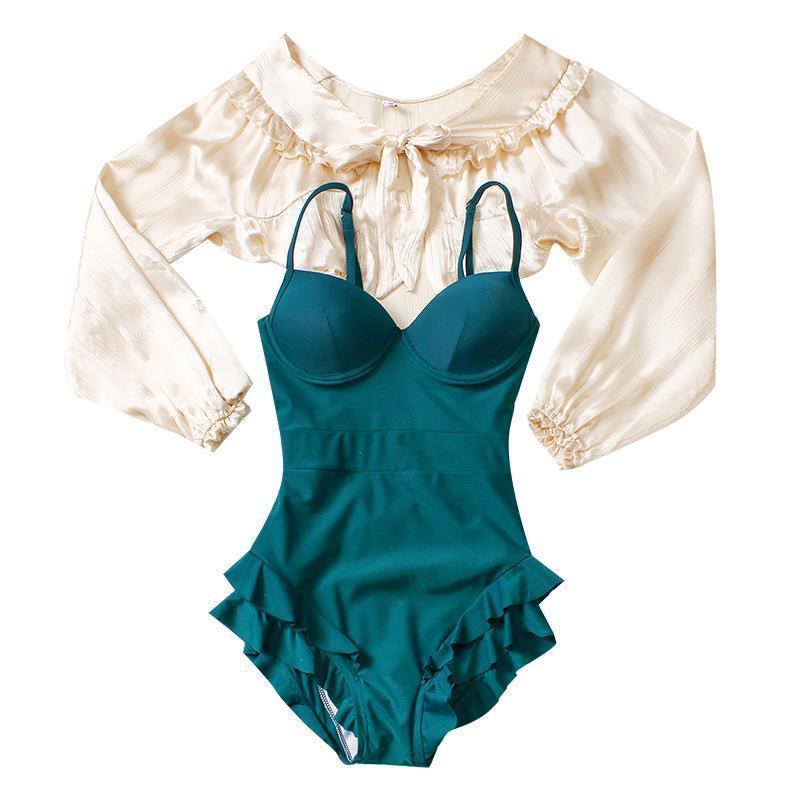 Women's Swimsuit Covering Belly Thin Fairy Style One-Piece Korean StyleinsSuper Fairy New Women's Swimsuit High-Profile Figure Sexy | BigBuy360 - bigbuy360.vn