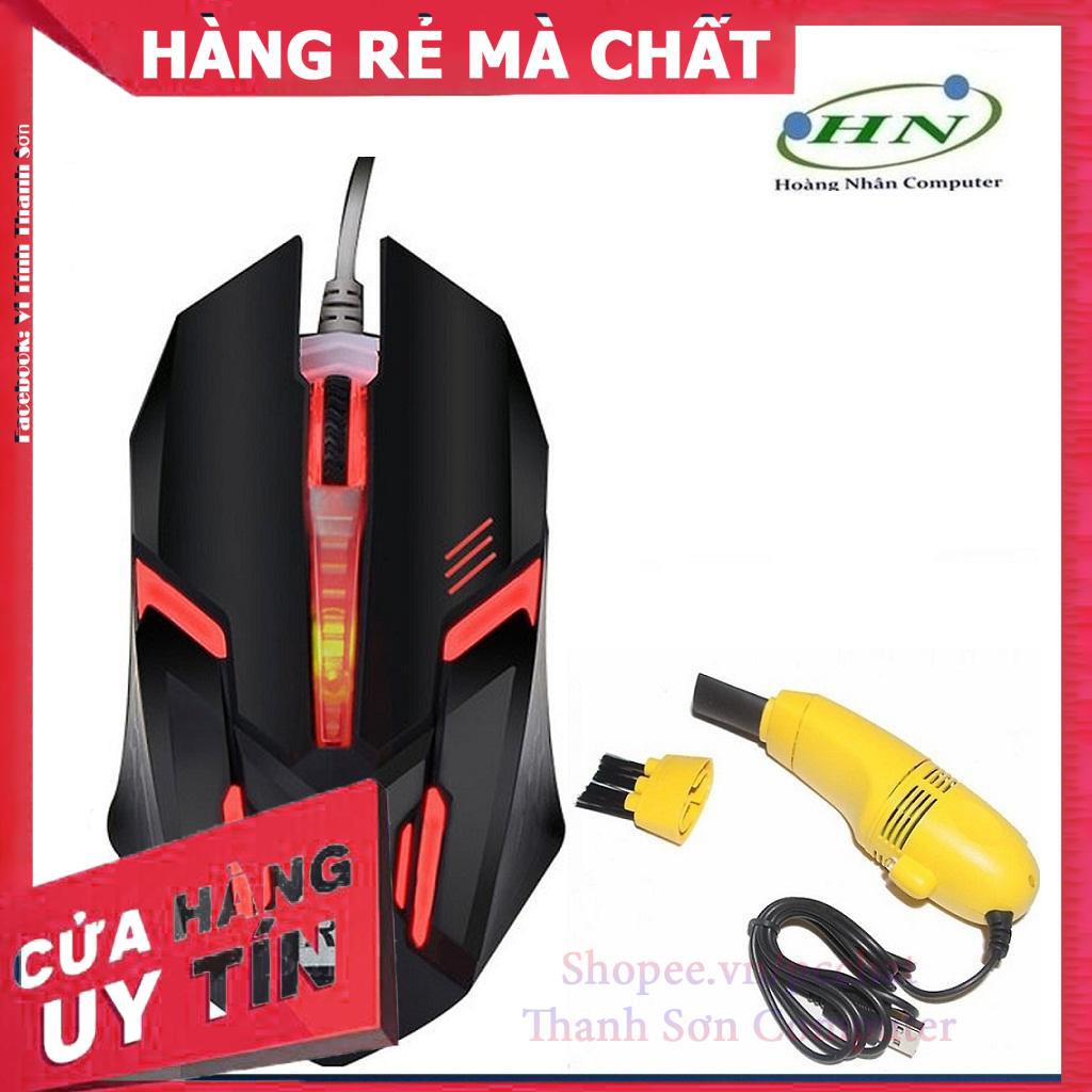 Combo Chuột Game R8 1602 Đèn Led Đa màu + Tặng Kèm Máy Hút Bụi Mini - Linh Kiện Phụ Kiện PC Laptop Thanh Sơn