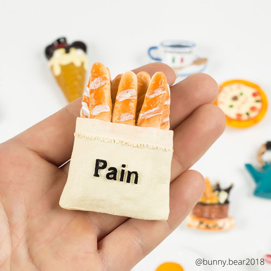 Nam châm hít dán dính tủ lạnh phụ kiện bếp trang trí bếp phong cách Châu Âu