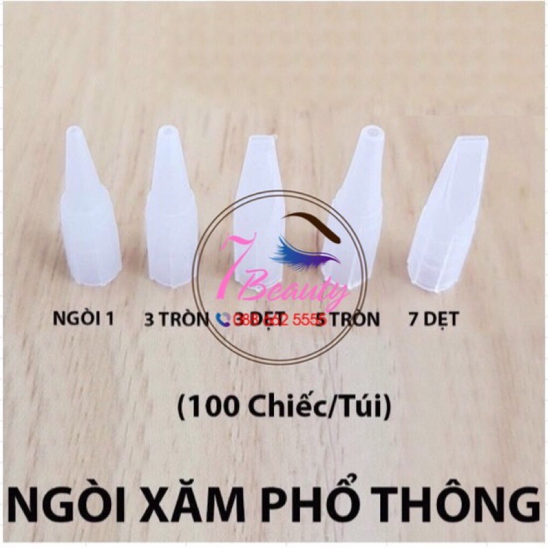 (200 chiếc) NGÒI PHỔ THÔNG(1-3-5R-5F-7F)Chuyên Dùng cho Máy Rồng,Máy Zenka,Máy IDM Phun Xăm