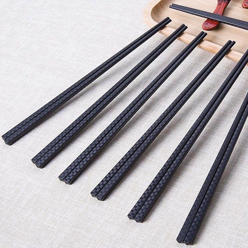 Bộ 10 Đôi Đũa Nhựa, Nhật Bản Hàn Quốc Dùng Ăn Cơm Cao Cấp Kháng Khuẩn Chịu Nhiệt Chống Trơn 2381 MPVC199K