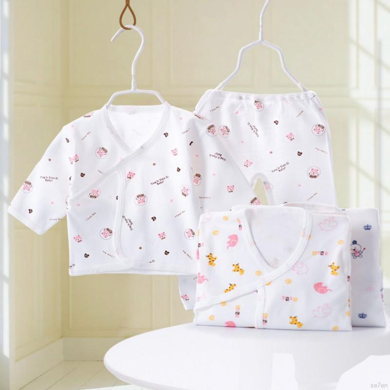 Bộ Đồ Lót Cotton Cho Bé Từ 0-3 Tháng Tuổi