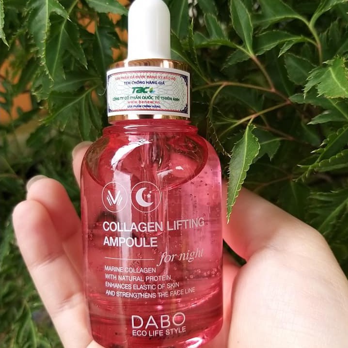 Combo 2 chai tinh chất serum chống nhăn, nâng cơ da mặt DABO Collagen Lifting Ampoule For Night Hàn quốc 30ml/Chai