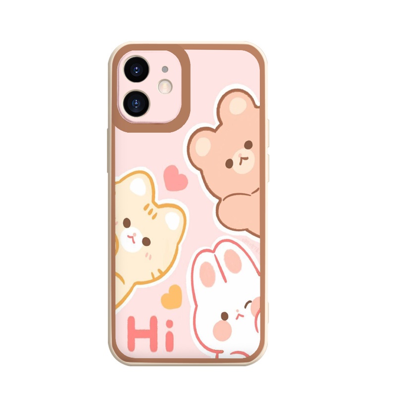 Ốp Iphone hot trend các chú gấu hi xin chào ốp lưng iphone 13promax 11 promax 12 pro max 6 6plus 7 plus 8 x xr xsmax