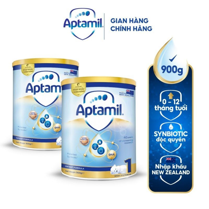 Sữa bột Aptamil New Zealand hộp thiếc số 1  cho bé 0-12 tháng tuổi