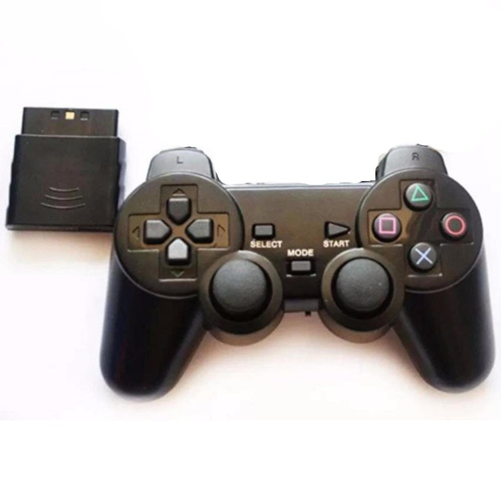 Tay cầm chơi game KHÔNG DÂY cho máy Playstation 1, Playstation 2