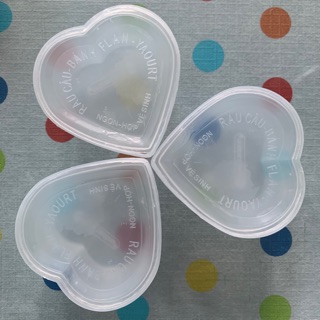 50 Hộp đựng bánh flan hình trái tim