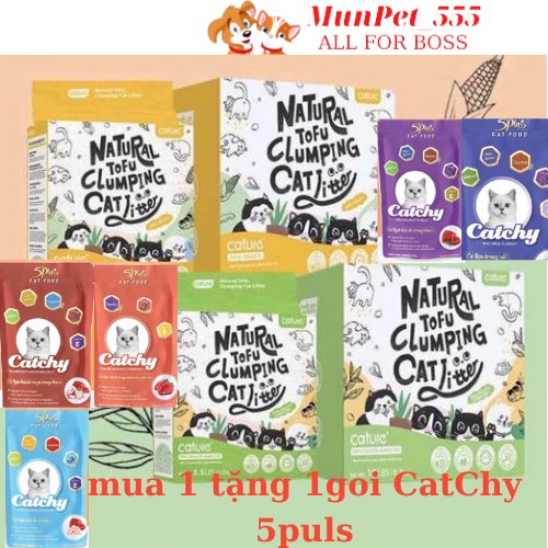 Cát vệ sinh cho mèo đậu nành hữu cơ Natural Tofu nhập khẩu loại 6l túi 2,4kg