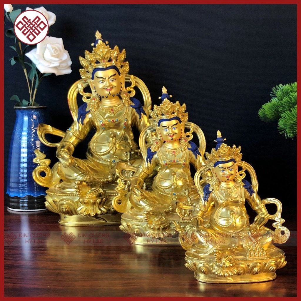 Tượng Phật Hoàng Thần Tài, Tượng Thần Tài Mật Tông Dzambala  3 Size 17 -22 - 33 Cm