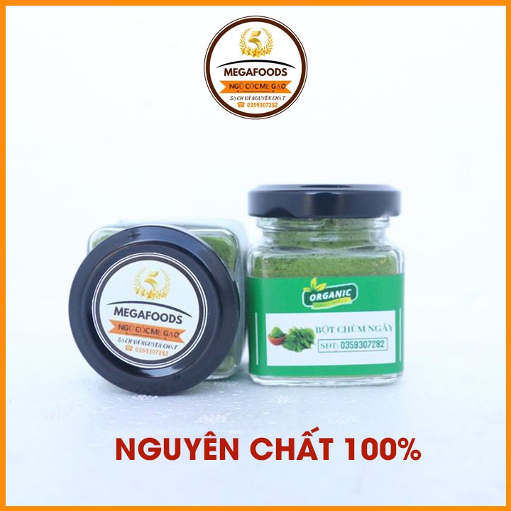 Bột Chùm Ngây Cho Bé Ăn Dặm Và Mẹ Bầu 90 Gram Nguyên Chất 100% Bột Rau Củ Sấy Lạnh MegaFoods BCN01