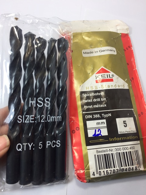 Mũi khoan sắt hss