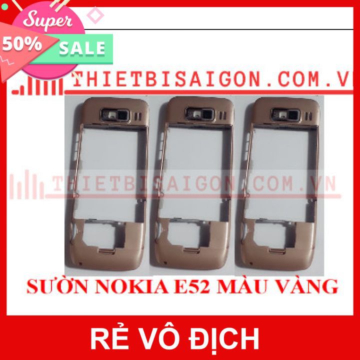 SƯỜN NOKIA E52 MÀU VÀNG