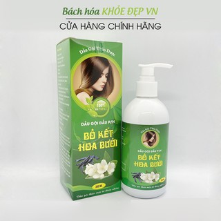 Dầu gội thảo dược Bồ Kết Hoa Bưởi giảm nấm ngứa, ngăn rụng tóc, kích thích mọc tóc - Chai 300ml