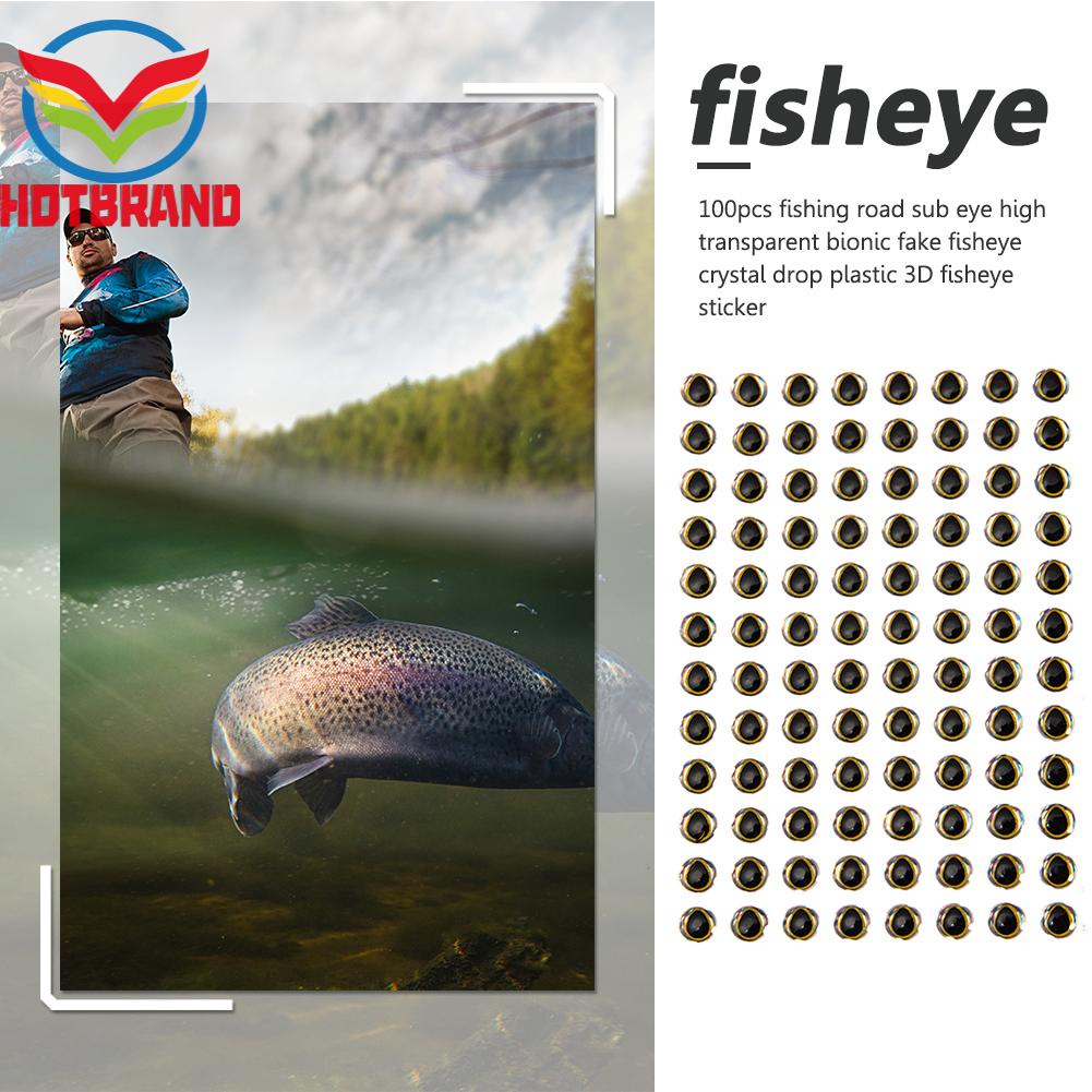 Set 100 Mắt Cá 3D Giả Dùng Để Câu Cá